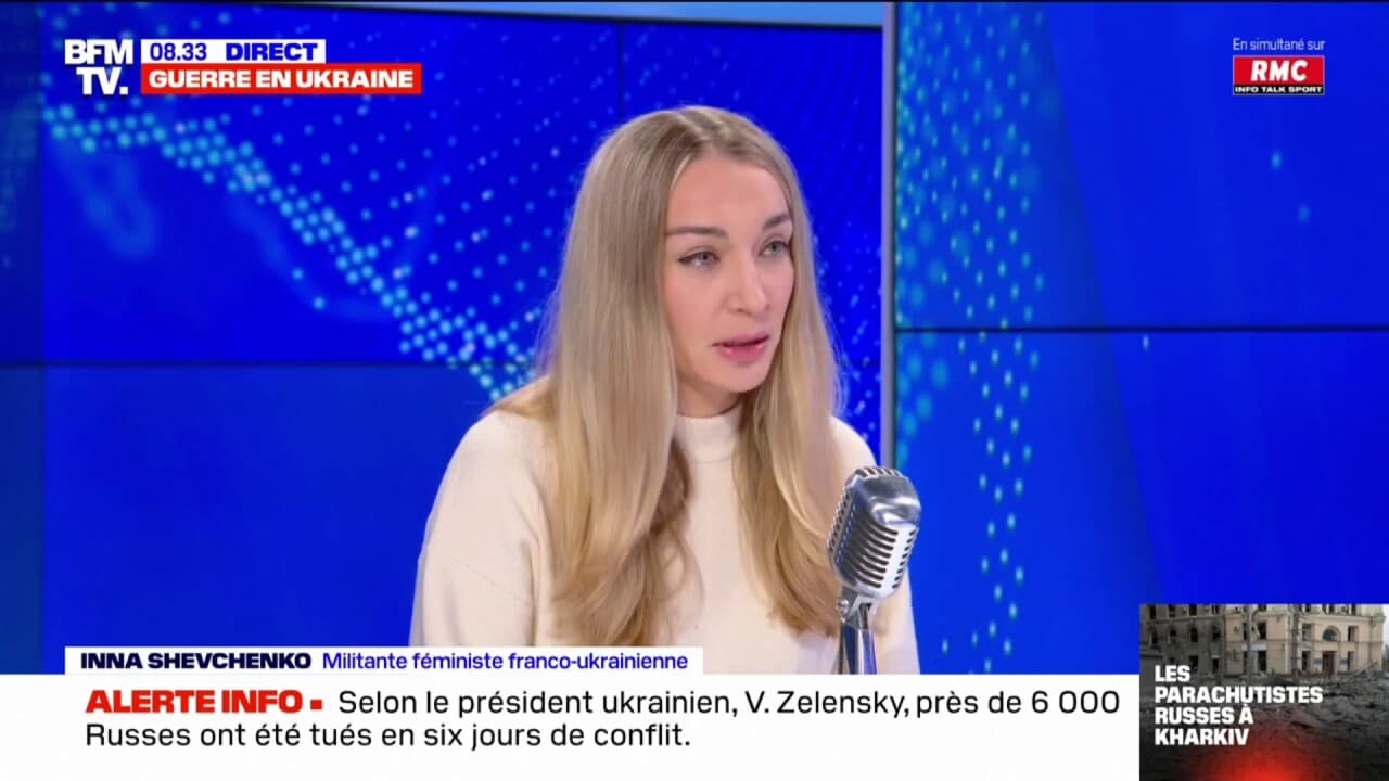 Inna Shevchenko Les Ambitions De Vladimir Poutine Vont Au Delà De Lukraine 3128