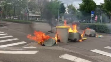 De nouvelles tensions ont éclaté à Dijon (Côte-d'Or), le 15 juin 2020.