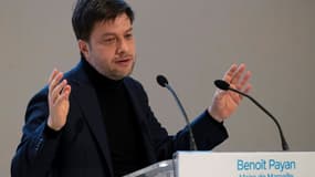Le maire PS de Marseille Benoit Payan dans la cité phocéenne, le 7 janvier 2021