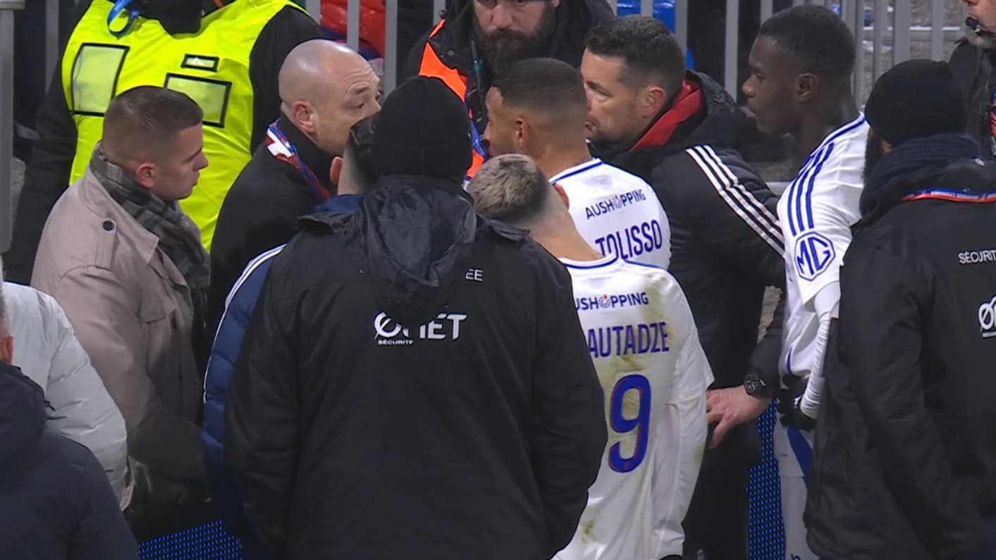 Discussion tendue entre représentants des supporteurs lyonnais, Pierre Sage, Corentin Tolisso, Georges Mikautadze ou encore Rayan Cherki, 18 janvier 2025