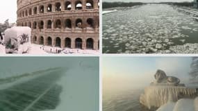 La glace et le froid livrent des images étonnantes partout en Europe