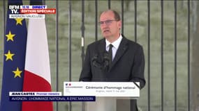 Hommage au policier tué à Avignon: Jean Castex évoque "dix lettres de félicitations" dans le dossier administratif d'Éric Masson