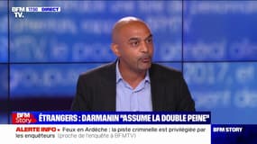 Dominique Sopo, président de SOS Racisme, à propos de la double peine pour les délinquants étrangers: "Monsieur Darmanin (...) reprend une position de l'extrême droite"