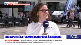 "C'était fou": Anne-Laure Astier Bernardin revient sur son relais de la flamme effectué à Cabourg 