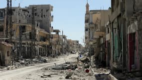 La ville de al-Qaryatain de la province de Homs en Syrie, le 4 avril 2016. 