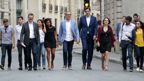 Des députés socialistes arrivent au Conseil national du PS, le 24 juin 2017 à Paris