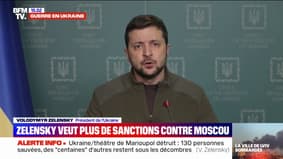 Guerre en Ukraine: Volodymyr Zelensky veut plus de sanctions contre Moscou