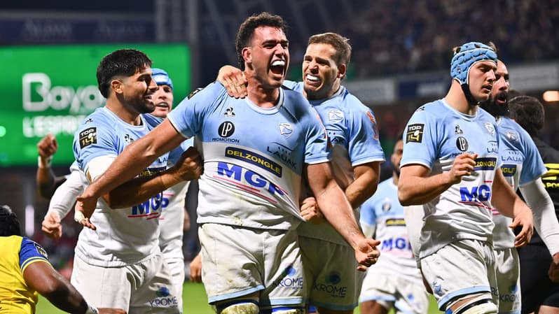 Lucas Paulos, deuxième ligne de l'Aviron Bayonnais, 18e journée de Top 14, 2 mars 2025