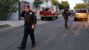 Des policiers après une fusillade à Mexico le 20 avril 2018