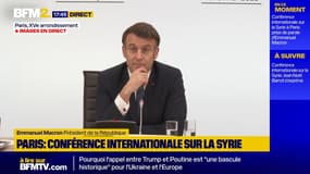 Syrie: Emmanuel Macron déclare que "l'espoir" porté par les dirigeants par intérim est "immense"