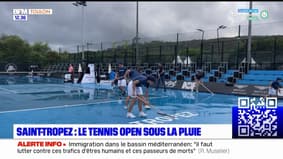 Saint-Tropez: l'Open de tennis a commencé sous la pluie