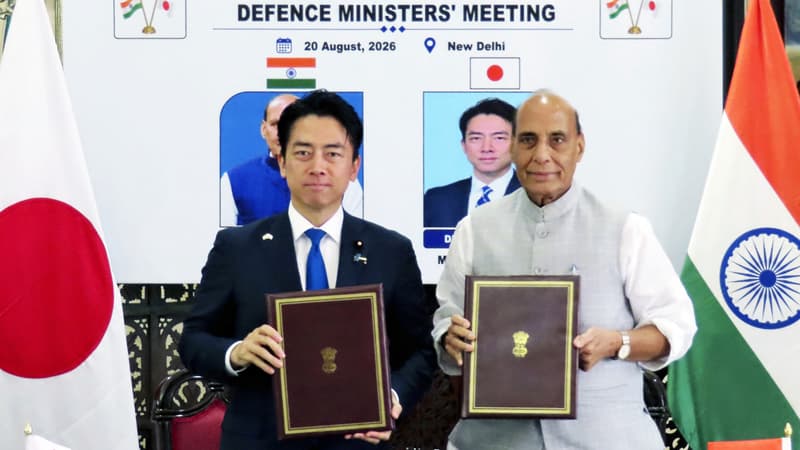 D'un côté l'expertise technologique du Japon, de l'autre les capacités de production de l'Inde: les deux pays asiatiques veulent renforcer leurs liens de sécurité et construire des navires militaires