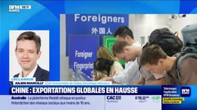 Chine : exportations globales en hausse
