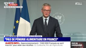 Bruno le Maire : "Il y a sur certains fruits et légumes frais une forte augmentation" 