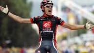 Déjà vainqueur d'une étape à Aurillac l'an passé, l'Espagnol de la Caisse d'Epargne a récidivé samedi lors de la huitième étape.