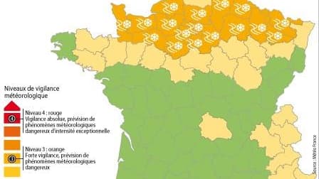 ALERTE MÉTÉO DE NIVEAU ORANGE À LA NEIGE ET AU VERGLAS