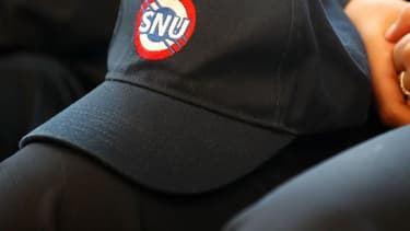 La casquette de l'uniforme du Service national universel, le 18 avril 2019.