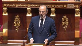 Edouard Philippe à l'Assemblée nationale, le 28 avril 2020.