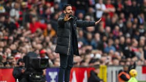 Ruben Amorim lors du match Manchester United-Everton (4-0, Premier League), le 1er décembre 2024