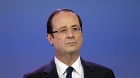 Au lendemain du meeting de la Bastille de Jean-Luc Mélenchon, à Paris, François Hollande a estimé lundi qu'une élection présidentielle ne pouvait se résumer à un moment de colère. /Photo prise le 13 mars 2012/REUTERS/Charles Platiau