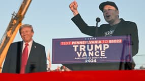 Le patron de X Elon Musk s'exprime lors d'un meeting de Donald Trump, à Butler, le 5 octobre 2024