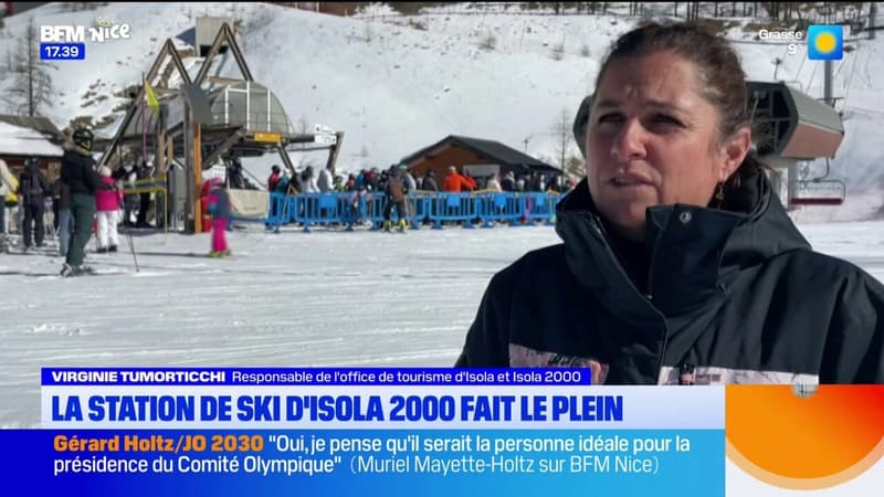 Alpes-Maritimes: la station de ski Isola 2000 fait le plein