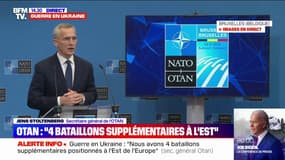 Guerre en Ukraine: pour le secrétaire général de l'Otan, "la Russie cherche un prétexte pour utiliser des armes chimiques" 