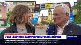 5e étape du Critérium du Dauphiné: c'est l'euphorie à Amplepluis pour le départ