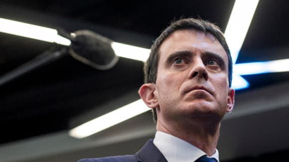 Manuel Valls à Gennevilliers jeudi 10 avril.