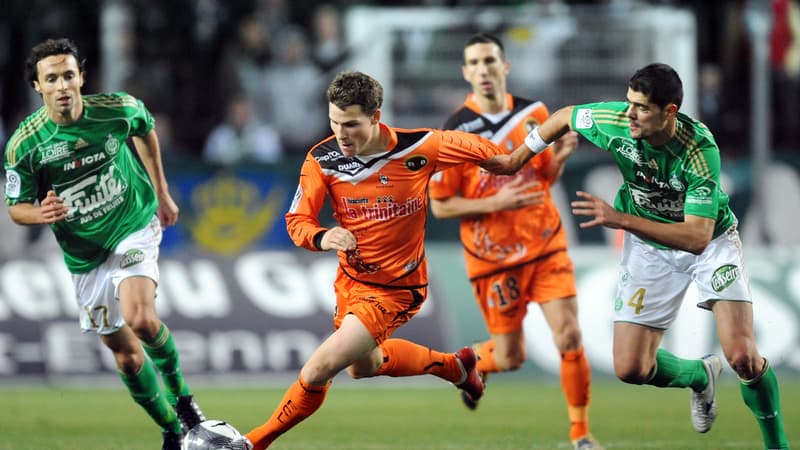 Kevin Gameiro sous le maillot de Lorient