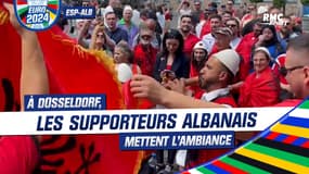 Espagne - Albanie : Les supporteurs albanais mettent l'ambiance à Düsseldorf quelques heures avant la rencontre