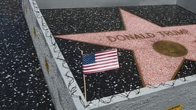 Un artiste engagé a construit un mur autour de l'étoile de Donald Trump sur le Hollywood Boulevard.