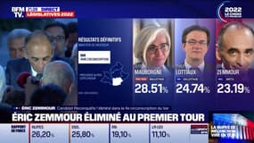 Le discours d'Éric Zemmour à l'issue du premier tour des élections législatives