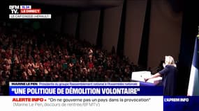 Marine Le Pen: "Les Français nous ont clairement désignés comme la force d'alternance“ 