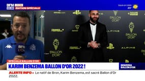 Ballon d'Or 2O22: pour le président du SC Bron Terraillon, Karim Benzema est "un modèle de réussite"