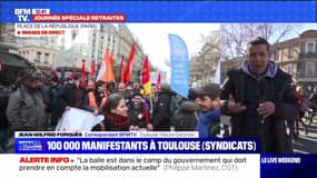 Réforme des retraites: 100.000 manifestants dans les rues de Toulouse selon les syndicats