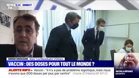 Serge Grouard (maire LR d'Orléans): "Pour 30.000 personnes, j'ai 200 doses par jour (...) Tout est centralisé à Paris"