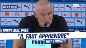 OM 2-0 Brest : "Il faut apprendre de ce genre de match", coach Roy frustré par la défaite