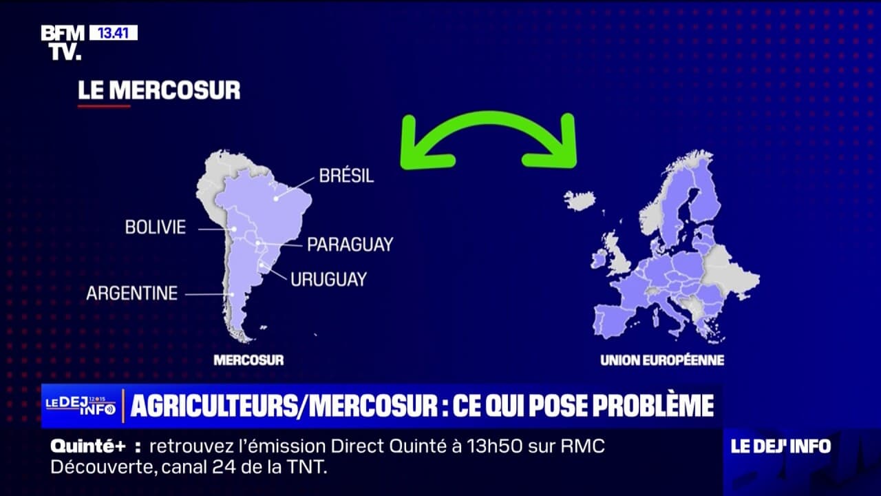 Colère des agriculteurs: en quoi consiste l'accord sur le Mercosur?