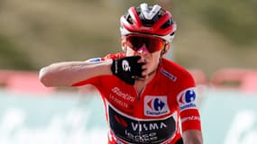Le Danois Jonas Vingegaard lors de sa victoire sur l'avant-dernière étape de la Vuelta, 13 septembre 2025