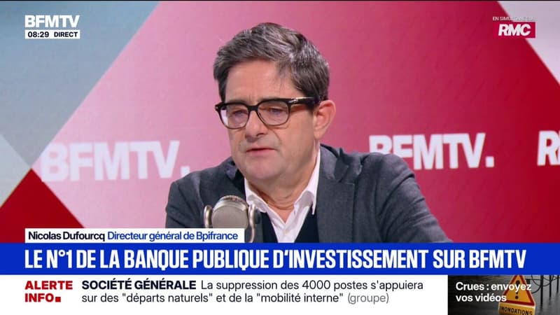 Economie: "Il faut qu'on prenne conscience de la gravité des attaques (étrangères) dont on fait l'objet", estime le directeur général de Bpifrance