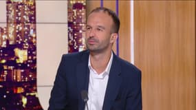 Manuel Bompard, coordinateur de La France insoumise, le 31 août 2023 sur BFMTV