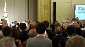 JO: suivez le discours d'Emmanuel Macron en l'honneur de l'arrivée des journalistes internationaux