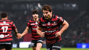Antoine Dupont lors de Stade Toulousain-Racing, le 29 novembre 2025.