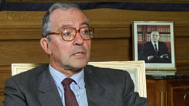 Portrait pris le 06 juin 1988 à Paris de Roger Fauroux, alors ministre de l'Industrie sous François Mitterrand