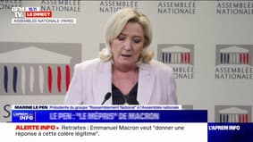 Marine Le Pen: "Le pays ne mérite pas ça"