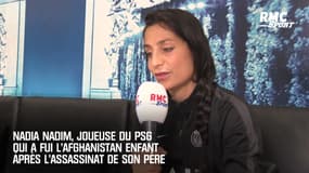 Nadia Nadim, joueuse du PSG qui a fui l'Afghanistan enfant après l'assassinat de son père