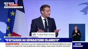 Emmanuel Macron: "Nous avons nous-même construit notre propre séparatisme"