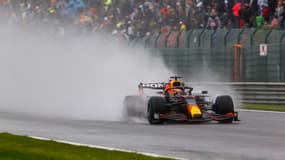 Max Verstappen sur le circuit de Spa-Francorchamps en Belgique