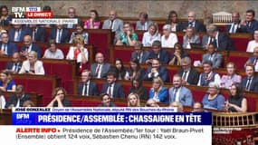 Présidence de l'Assemblée nationale: Yaël Braun-Pivet (Ensemble), André Chassaigne (NFP-Parti communiste), Sébastien Chenu (RN) et Charles de Courson (Liot) candidats au deuxième tour 